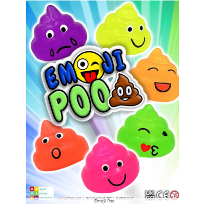 Emoji Poo – hovínko s úsměvem na tužku | Náplně do automatů Ourway.cz