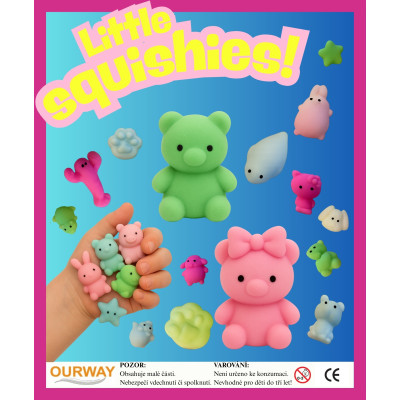 Little squishies! – malé squishy zvířátka | Náplně do automatů Ourway.cz